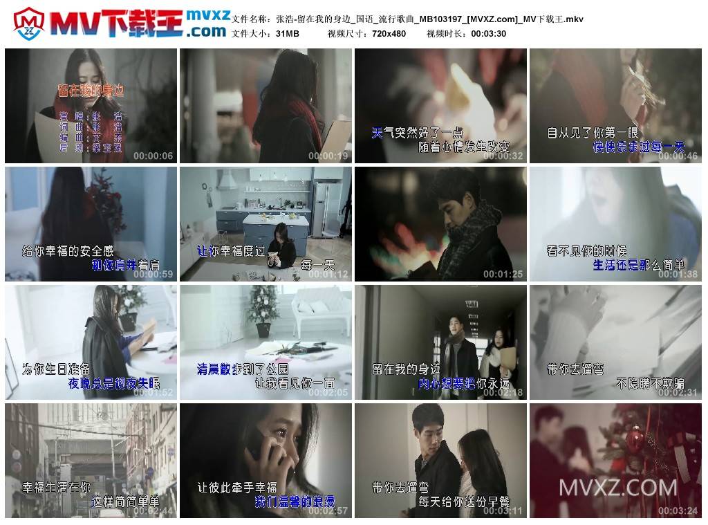 张浩-留在我的身边_国语_流行歌曲_MB103197